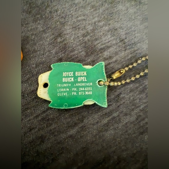 Vintage key chain lot two owls and one tiger detachable - Picture 3 of 6